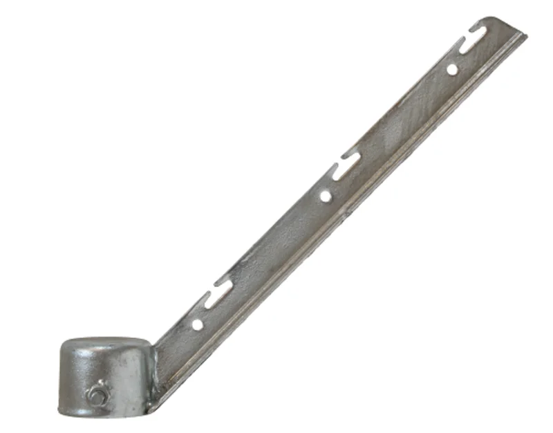 3" Steel 3 Strand Corner Barbed Wire Arm for Chain Link Fences