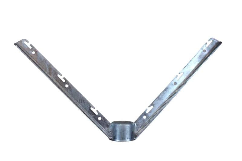 3" Steel 6 Strand Corner Barbed Wire Arm for Chain Link Fences