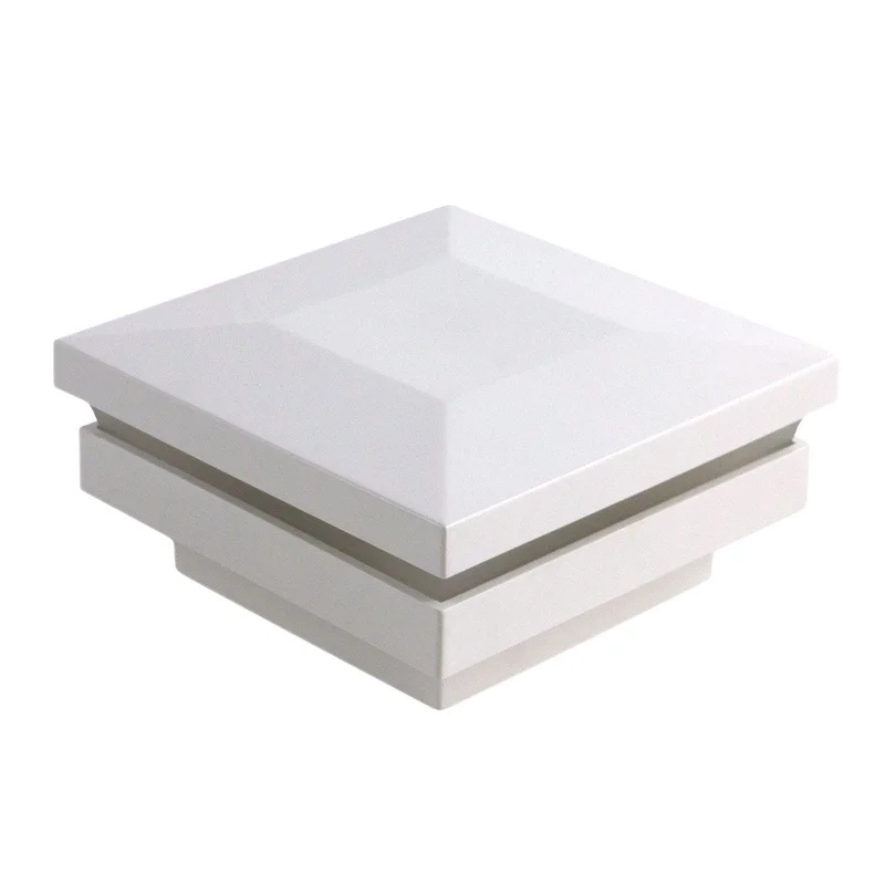 3" x 3" Ornamental Low Voltage Post Cap Light (Box of 6) White