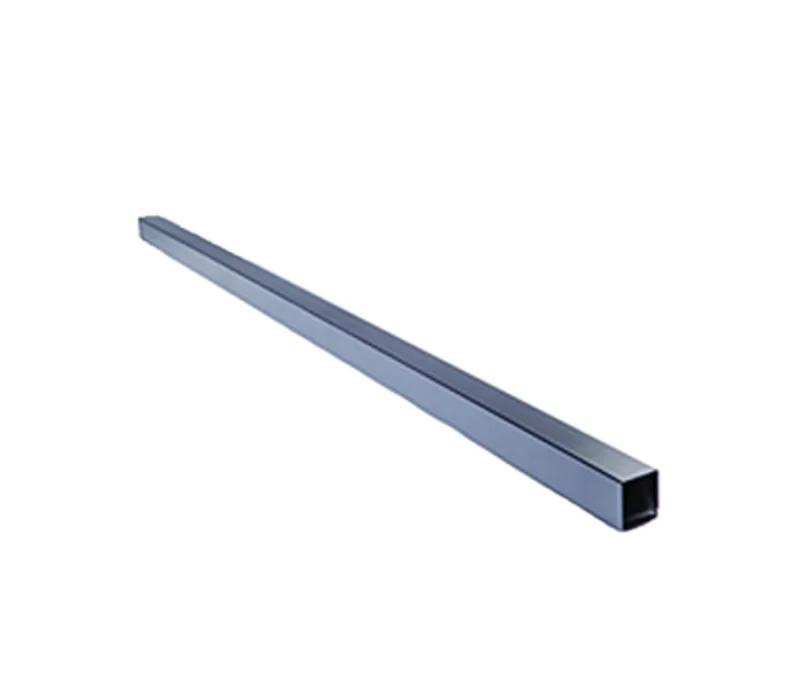 3" x 3" x 24' 14-gauge Commercial Square Galvanized Pipe for Chain Link Fences