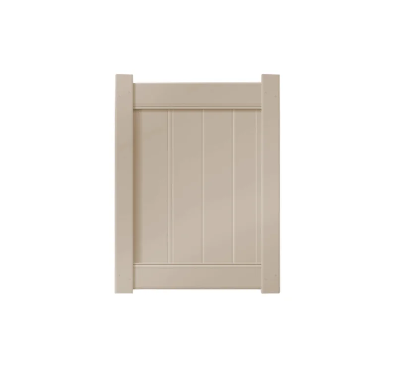3 x 4 Sandstone Single Swing Vinyl Gate