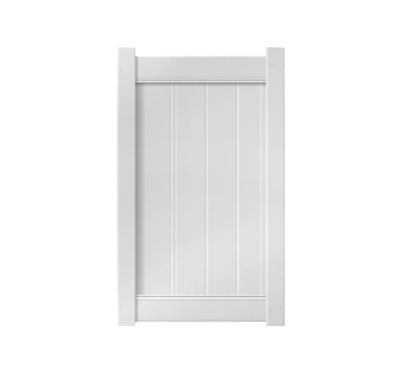 3 x 5 White Single Swing Vinyl Gate