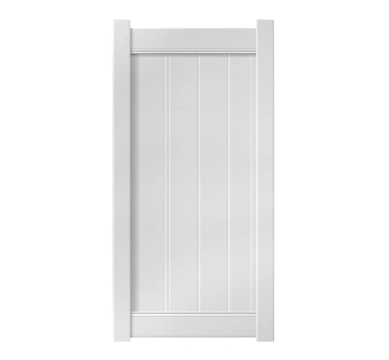 3 x 6 White Single Swing Vinyl Gate