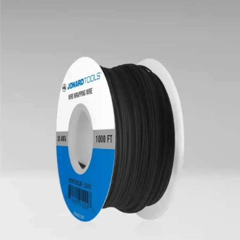 30 AWG Kynar Black Wire CSW Low Strip Force KSW30BLK-1000 (1000 FT)