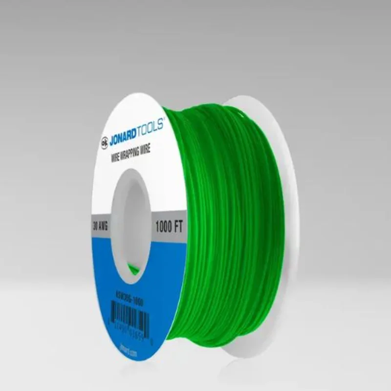 30 AWG Kynar Green Wire CSW Low Strip Force KSW30G-1000 (1000 FT)
