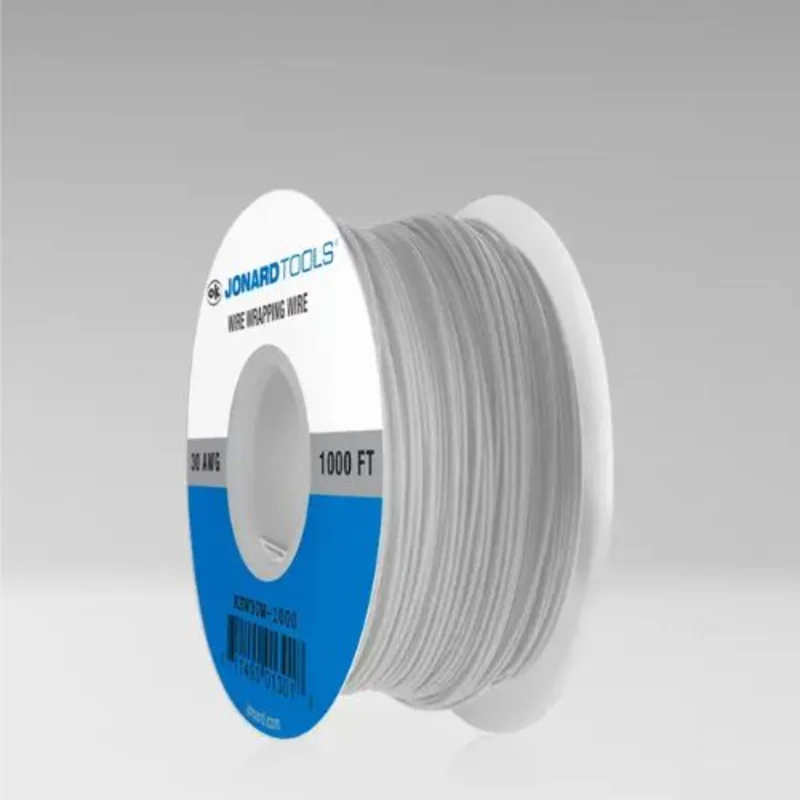 30 AWG Kynar White Wire CSW Low Strip Force KSW30W-1000 (1000 FT)