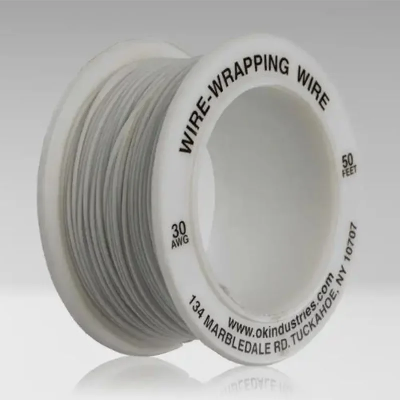 30 AWG Kynar White Wire R-30W-0050 (50 FT)