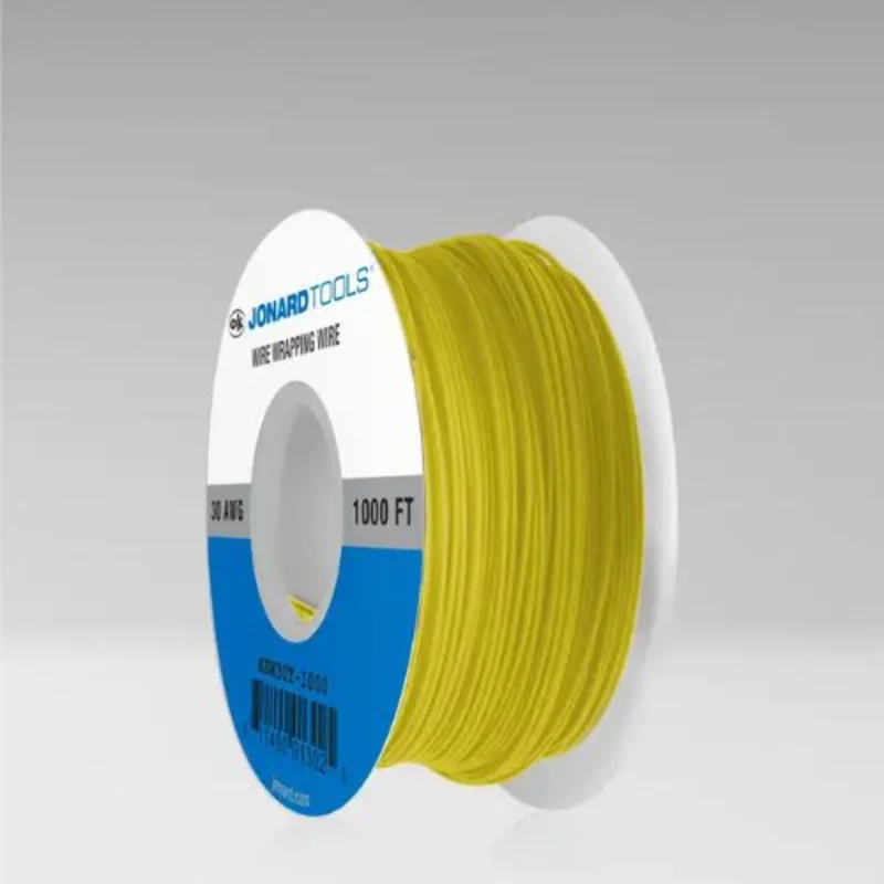 30 AWG Kynar Yellow Wire CSW and Low Strip Force KSW30Y-1000 (1000 FT)