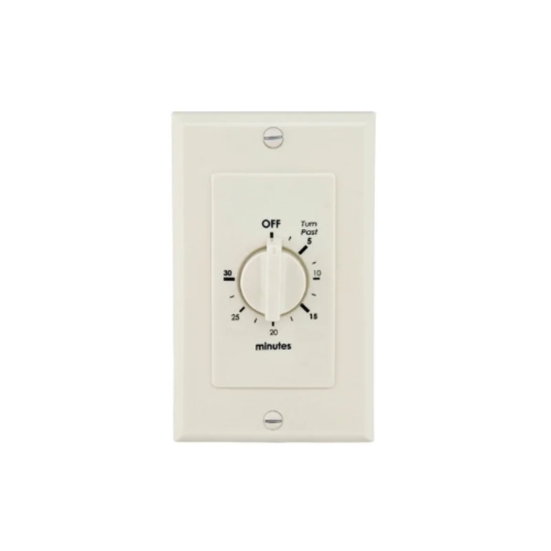 30 Min Almond Indoor In Wall Spring Wound Timer WB030A