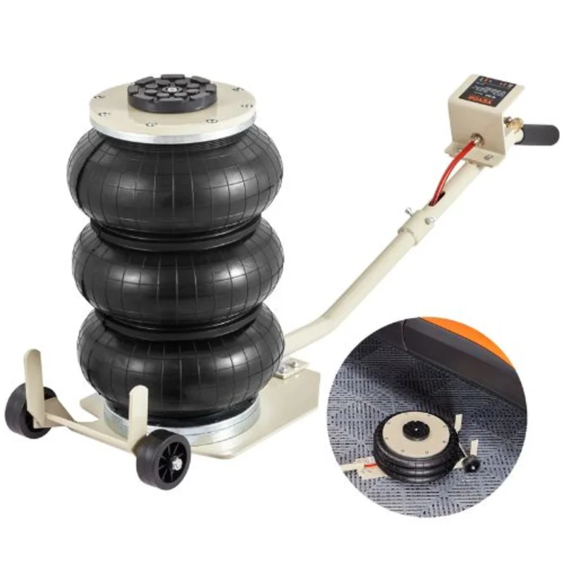 3000 lbs Triple Bag Air Jack for Cars Garages Repair ZG-E