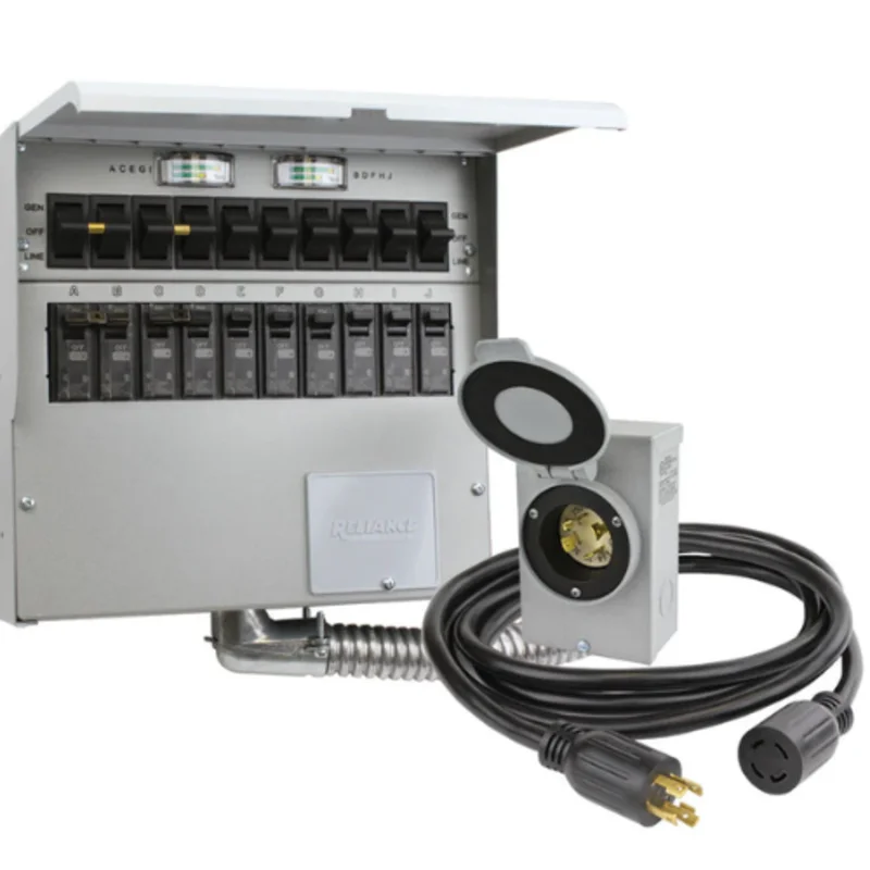 30A 10 Circuit Indoor Manual Transfer Switch Kit 310CDKN