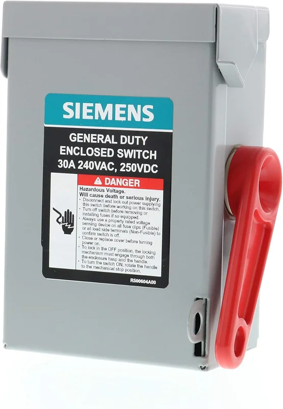 30A 240VAC 250VDC 3 Pole Surface General Duty Safety Switch GNF321A