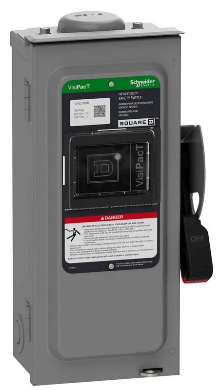 30A 240VAC 250VDC Steel Heavy Duty Safety Switch VH321NRB