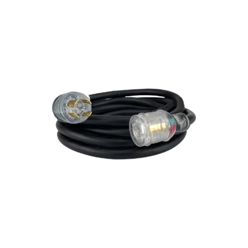 30A 250V Black Molded Generator Power Cord PC3025M