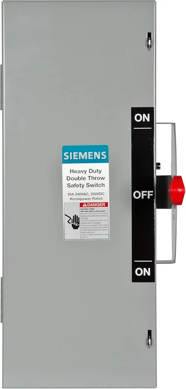 30A 250VDC 240VAC 3 Pole Double Throw Heavy Duty Safety Switch DTNF321