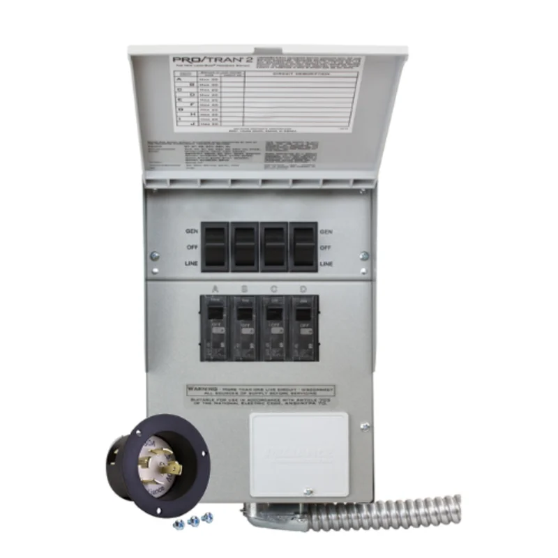 30A 4 Circuit 2P20 Manual Transfer Switch and Inlet 304B