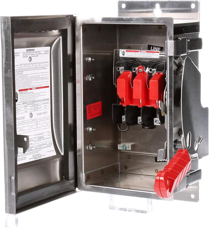 30A 600VAC 2 Pole Steel Heavy Duty Safety Switch HNF261S