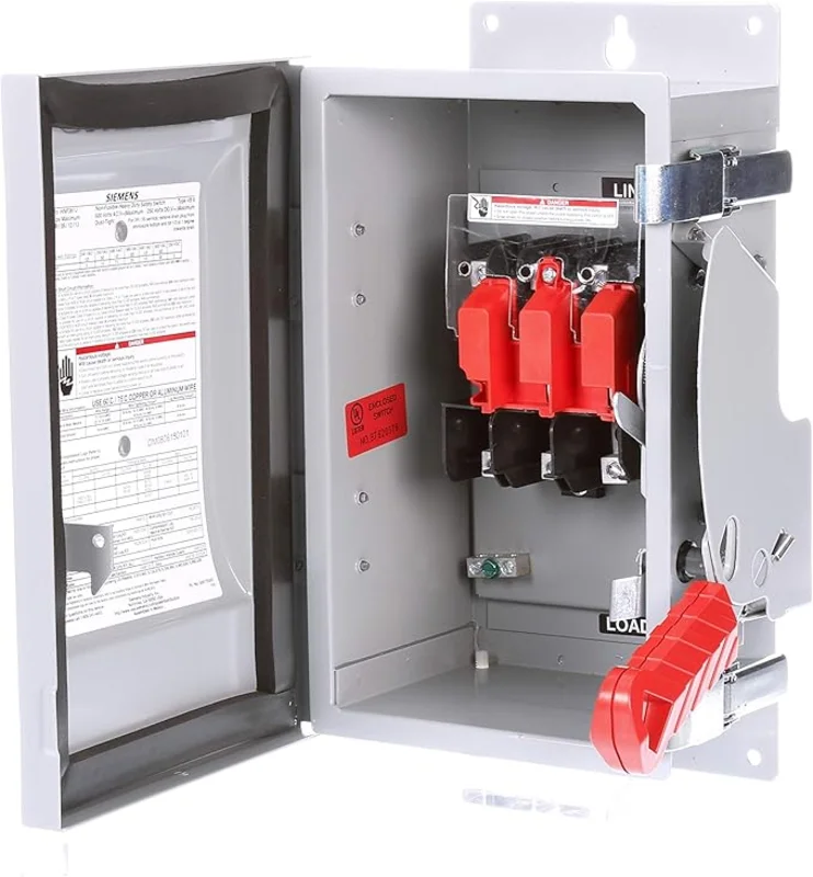 30A 600VAC 200KA 3 Pole Steel Heavy Duty Safety Switch HNF361J