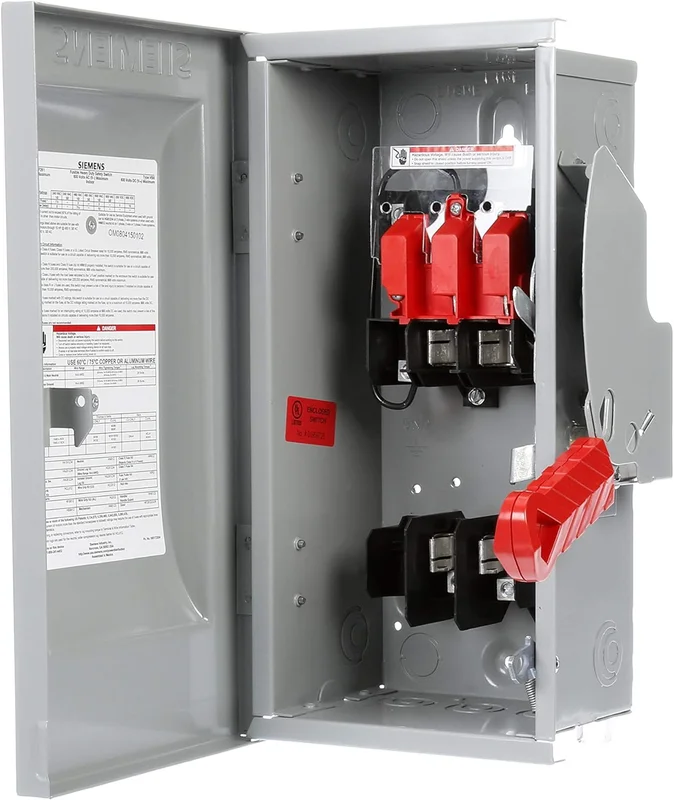 30A 600VAC 200KAIC Single Heavy Duty Safety Switch HF261