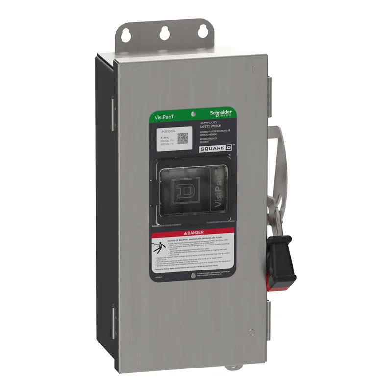 30A 600VAC 3 Pole Surface Heavy Duty Fusible Safety Switch VH361SSGL