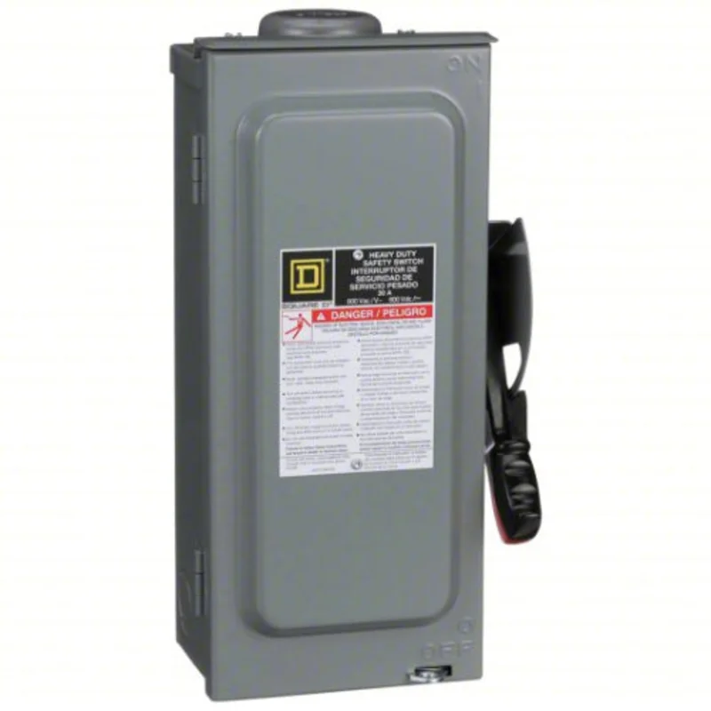 30A 600VAC 4 Wire Single Throw Safety Switch HU361NRB