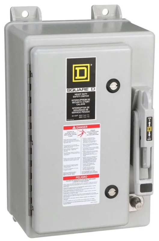 30A 600VAC 600VDC 200KA Heavy Duty Safety Switch HU361DF