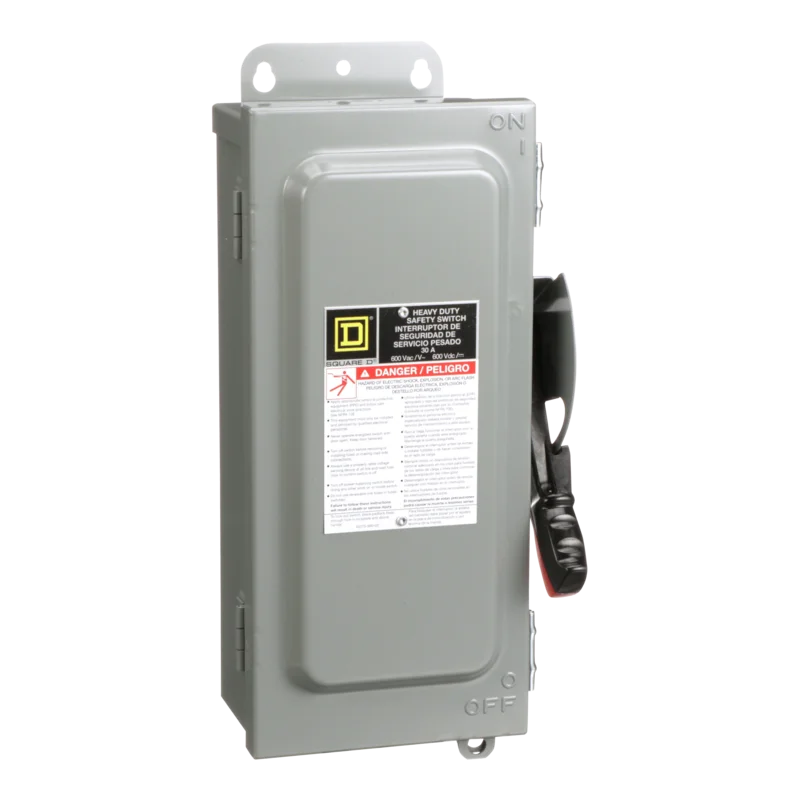 30A 600VAC 600VDC Single Throw Safety Switch H361A