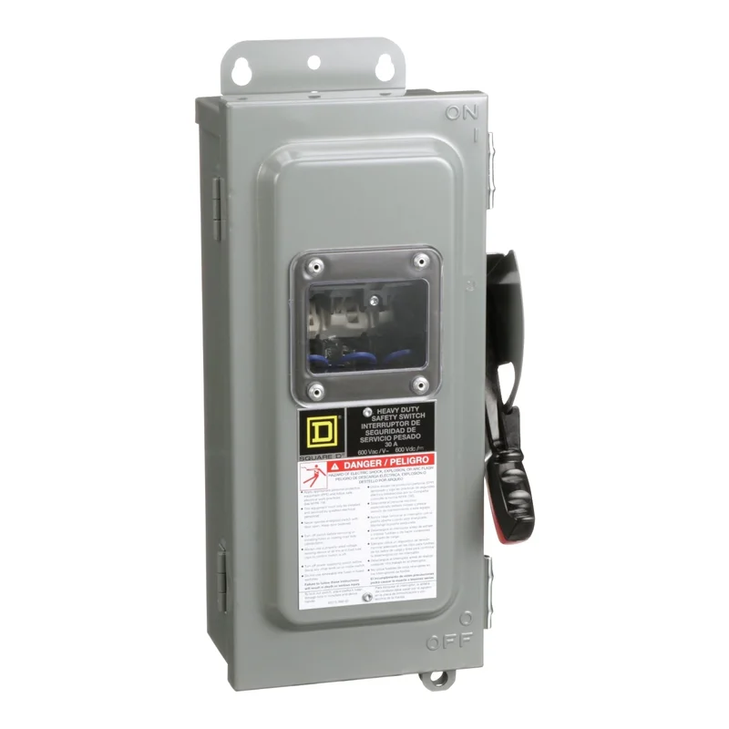 30A 600VAC 600VDC Steel Heavy Duty Safety Switch H361AWKVW