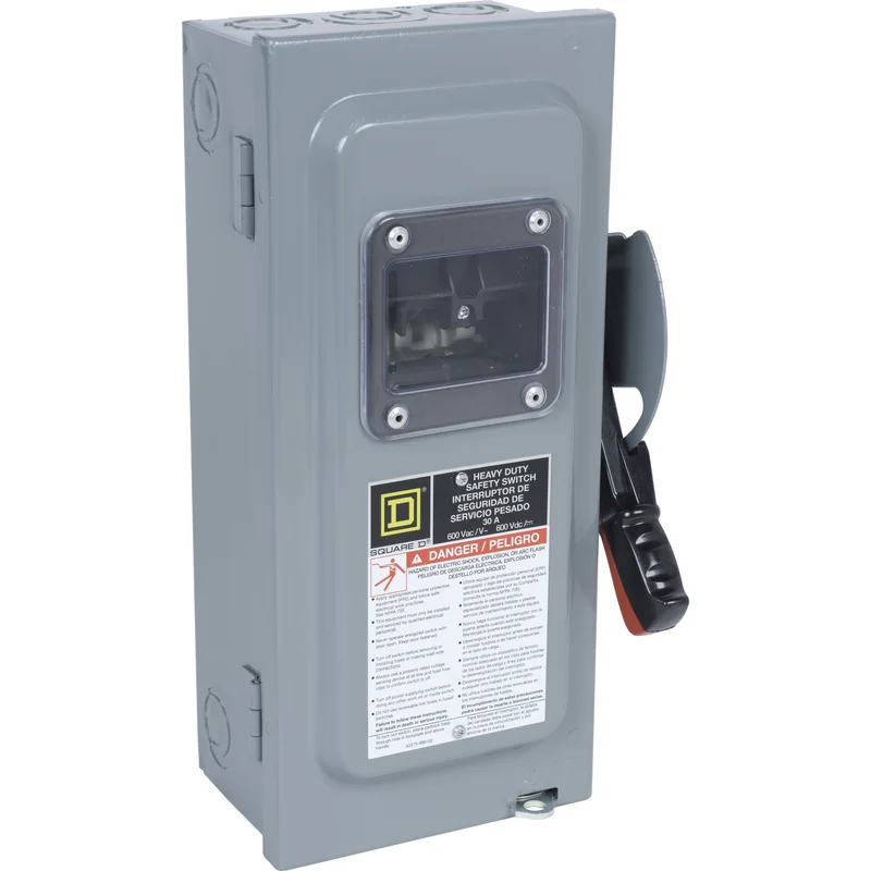 30A 600VAC 600VDC Steel Safety Switch HU361VW