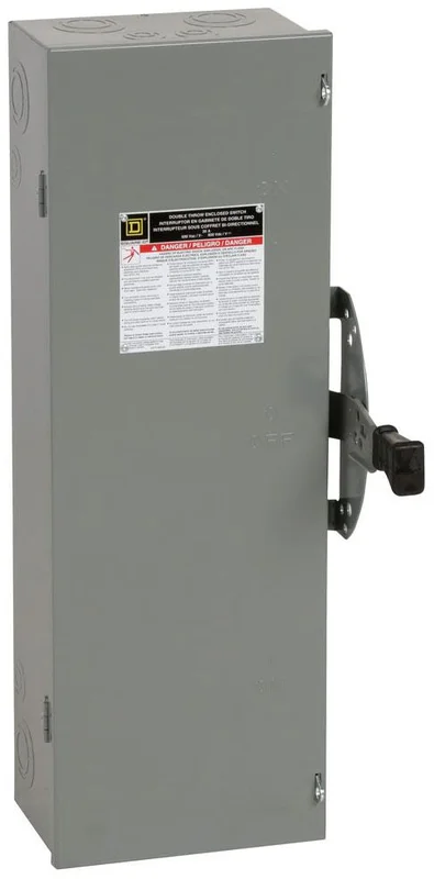 30A 600VDC 10KA Surface Double Heavy Duty Safety Switch DTU361