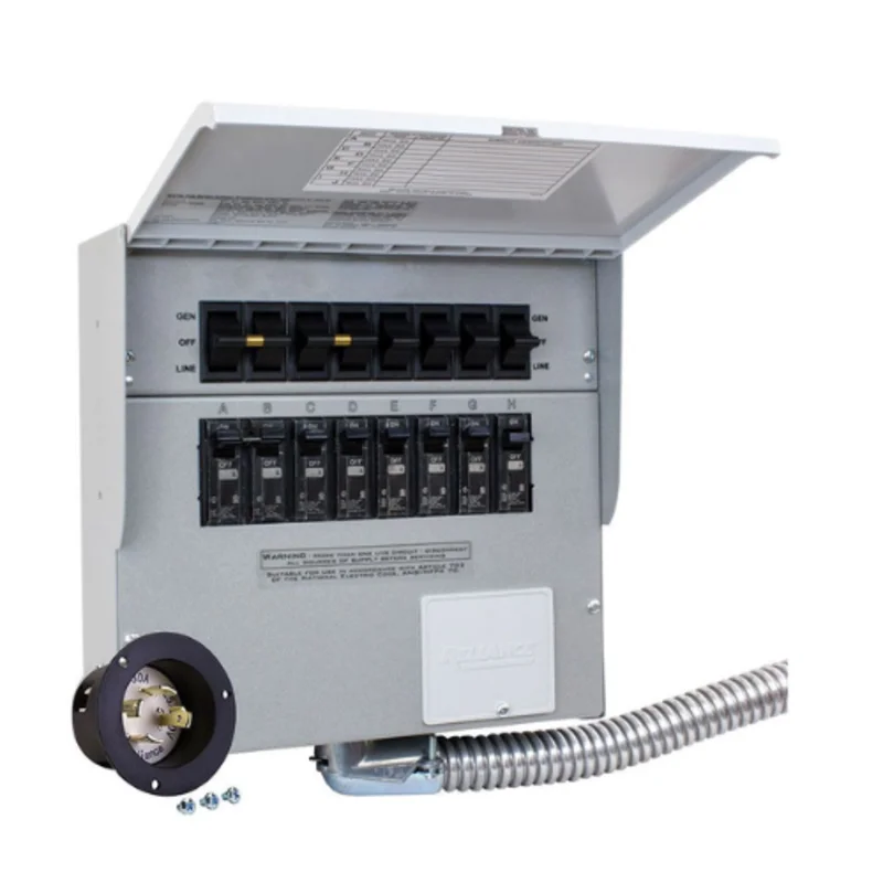 30A 8 Circuit 2P20 Manual Transfer Switch and Inlet 308B