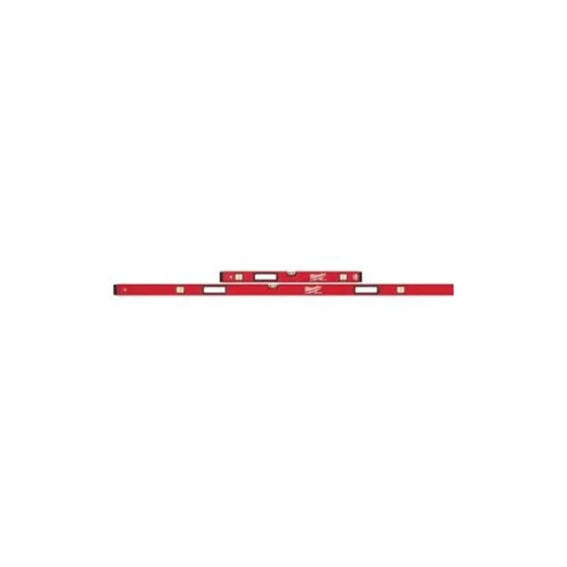 32 & 78 Inch Heavy Duty Box Beam Level Combo Kit Red MLBXJB