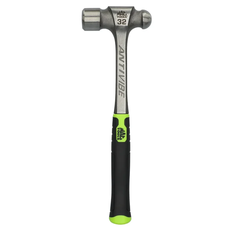 32 oz. Anti-Vibe Ball Peen Hammer - Hi-Vis Green