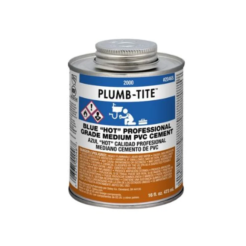 32 oz Quick Dry PVC Cement For Wet Applications Blue G2036S