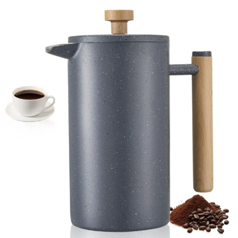 34 oz Stainless Steel French Press Coffee Maker (Black)