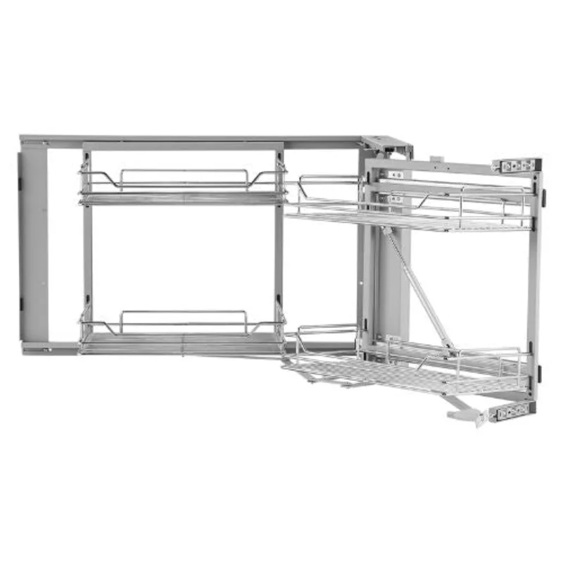 34 X 21 Inch 2 Tier Pull Out Cabinet Organizer Soft Close Slide Out Drawer for Kitchen DG-900