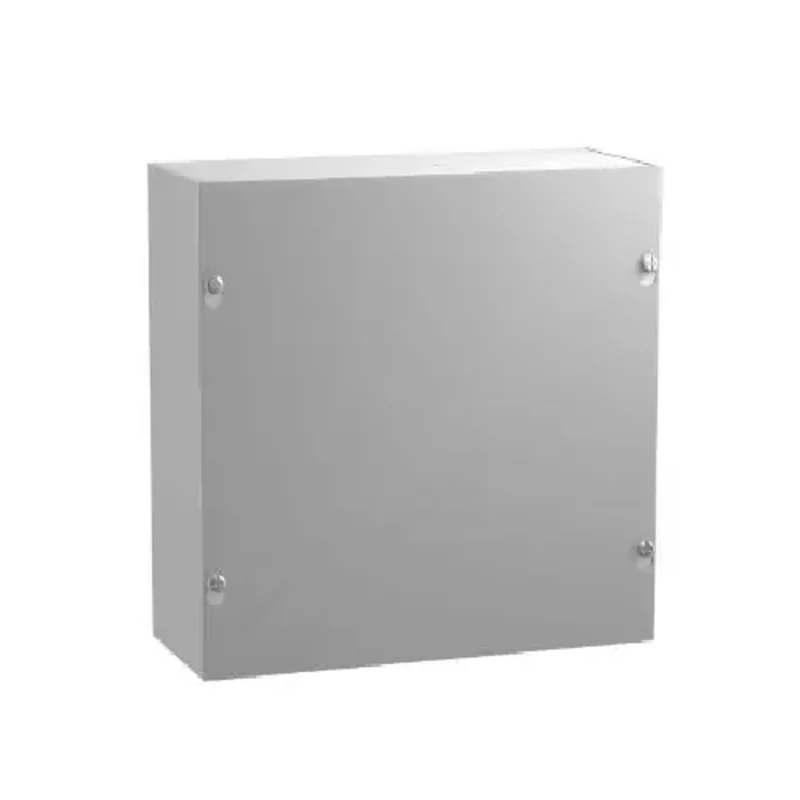 34" x 24" x 8" Mild Steel Screw Cover Junction Box Gray CS36248