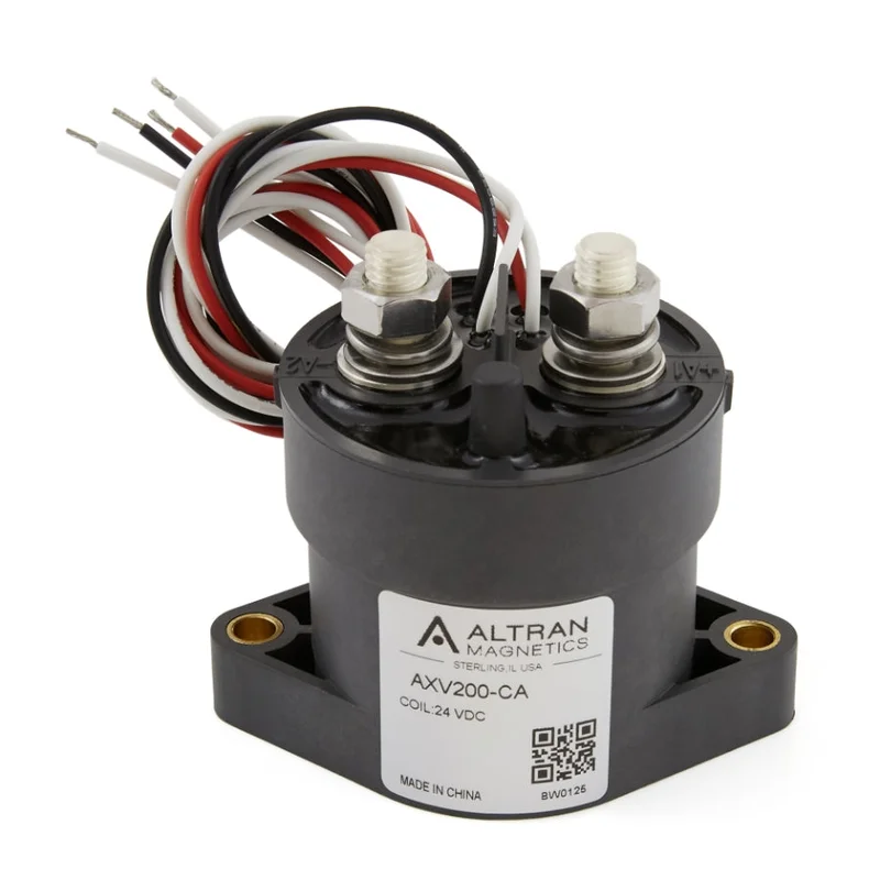 350A 24V Heavy Duty DC Contactor with Auxiliary Contacts AXV200-CA