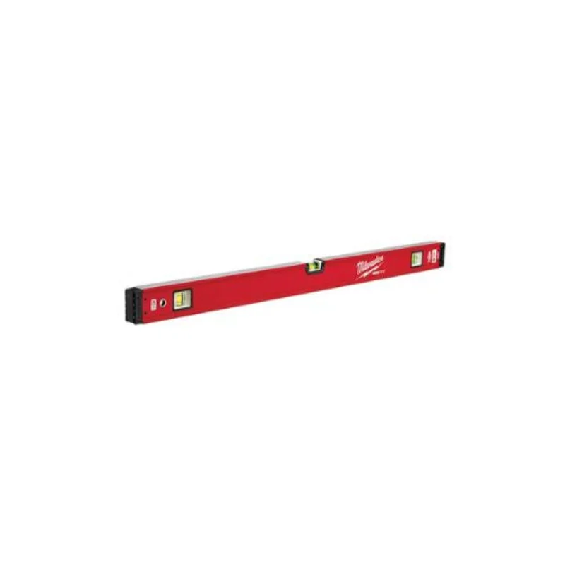 36 Inch Magnetic Straight Edge Box Beam Level Red MLBXM36