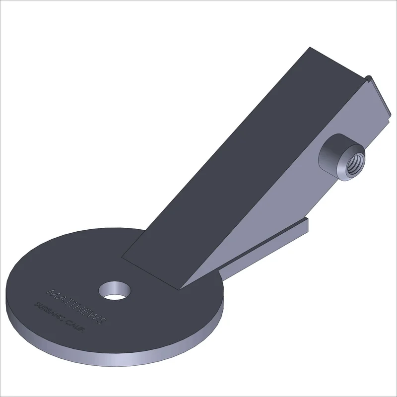 366075-1 RECVER FAT WHEEL, 25 DEG., BLK