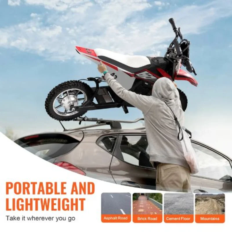 36V Kids Electric Ride-On Motorcycle 15.5 MPH Top Speed Dual Brakes Ages 14+