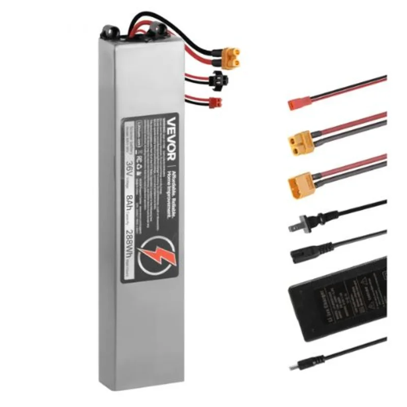 36V Scooter Battery Pack 8000mAh Lithium Battery Replacement with 30A BMS Charger Compatible with 1440W Motors