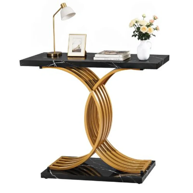 39 In Modern Gold Console Table for home