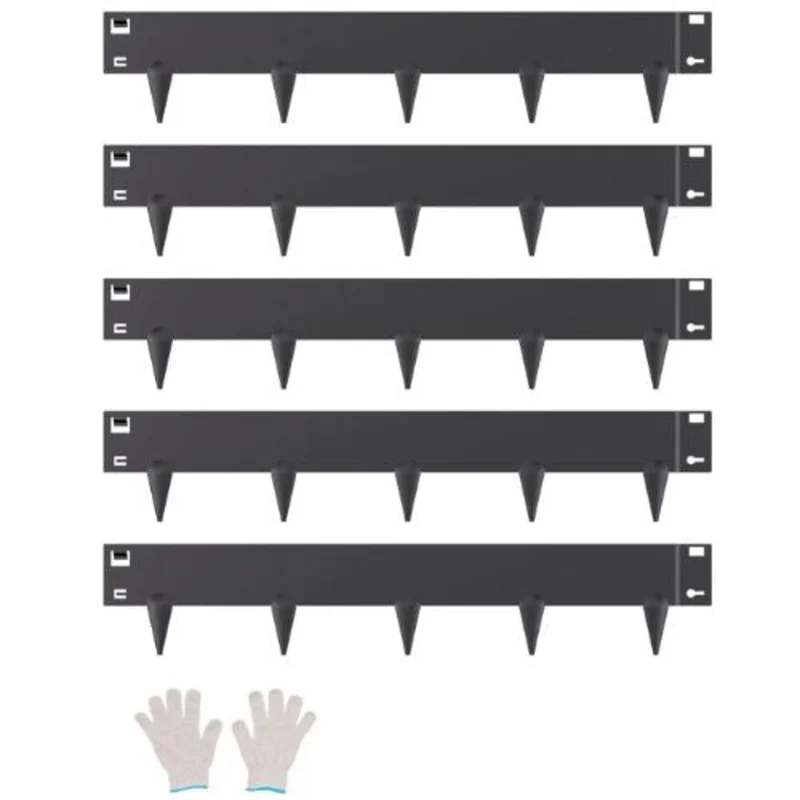 39 x 5 Inch Black Rust-Resistant Garden Edging Border Steel Landscape Edging ZY-39X5-5Black (Pack of 5)