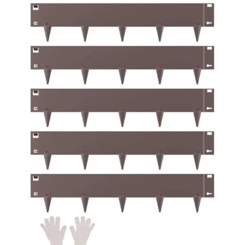 39 x 5 Inch Rust-Resistant Garden Edging Border Steel Landscape Edging ZY-39X5-5Brown (Pack of 5)
