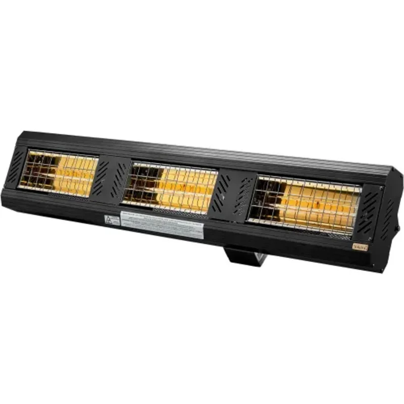 4.5KW 208-240V Low Glare Black Infrared Heater Wall and Mount SICR45240-L1B
