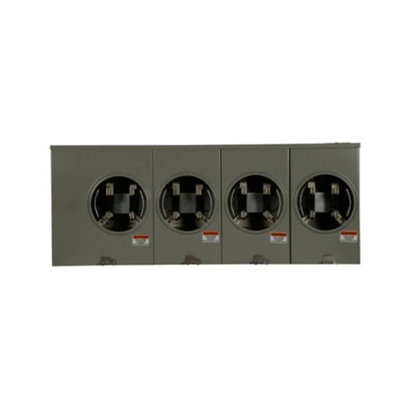 4-Gang 100A 600V Single-Phase Horizontal Ganged Meter Socket 1004405ACH