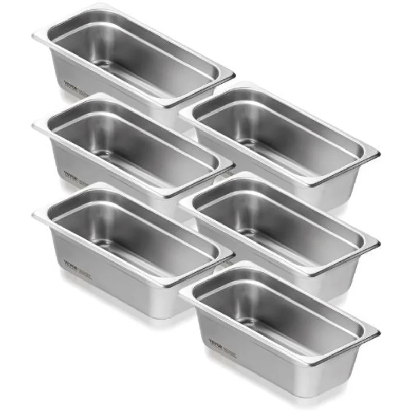 4-Inch Deep Commercial Table Pan For Catering Storage Food UCT8134-6 (Pack of 6)