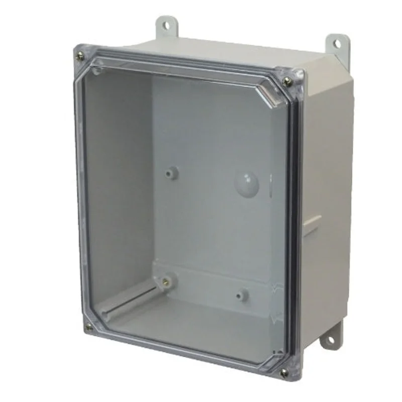 4 Inch Depth Grey JIC Size Polycarbonate Enclosure AMP864CC