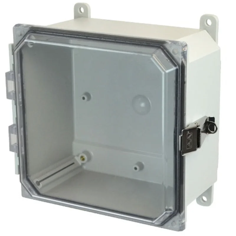 4 Inch Depth Grey JIC Size Polycarbonate Enclosure AMP884CCL